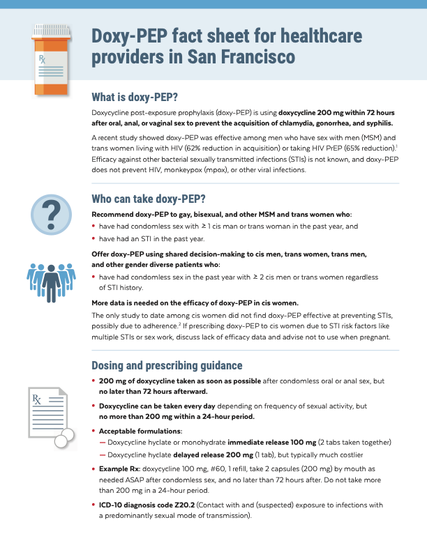 Doxy-PEP provider FAQ